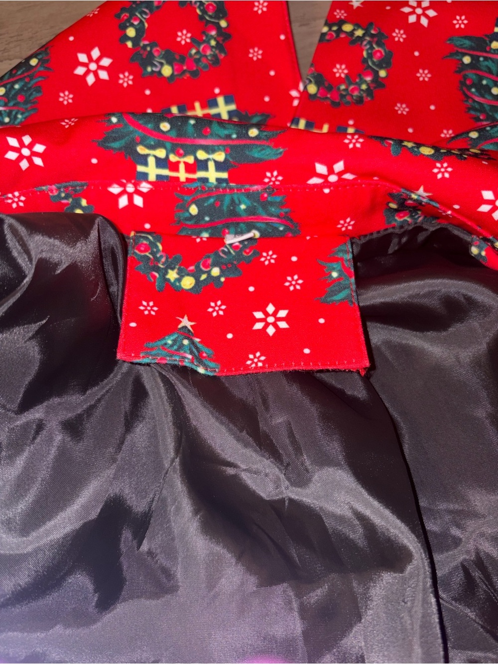🆕💜Men’s Christmas Tree & Wreath Holiday Blazer Jacket Red Size M Single Button - Picture 10 of 10